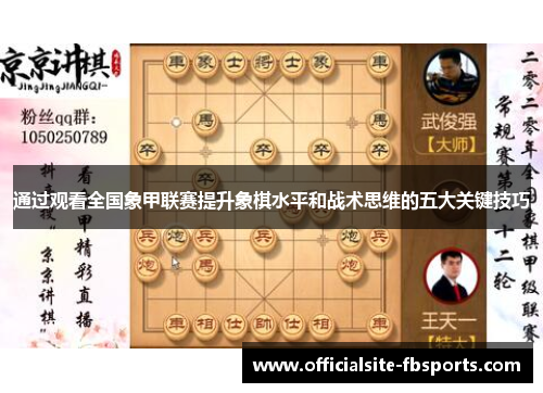 通过观看全国象甲联赛提升象棋水平和战术思维的五大关键技巧